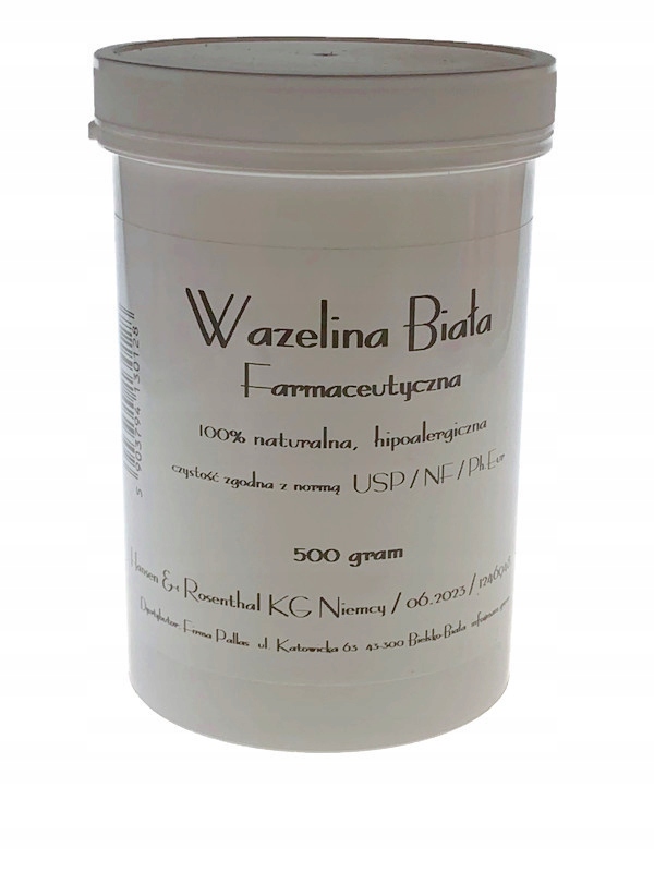 

Wazelina Farmaceutyczna, Kosmetyczna, Czysta 500g