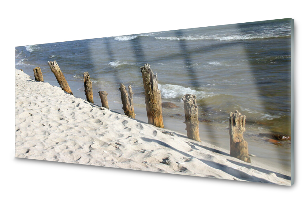 

Panel szklany do kuchni Plaża Morze 125x50