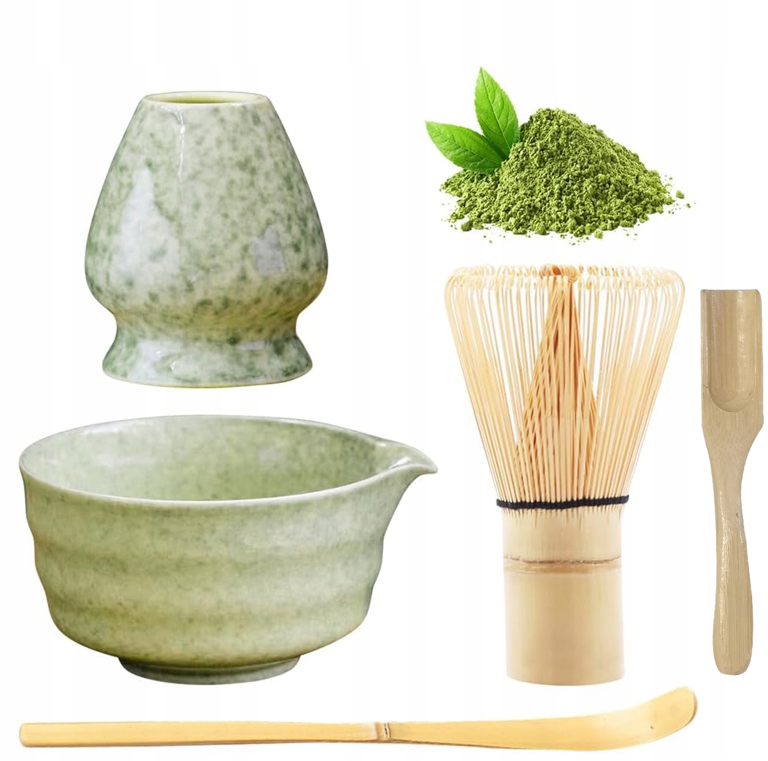 Levně Sada pro Matchu – Miska a Metla, Startovací Sada světle zelená 5ks