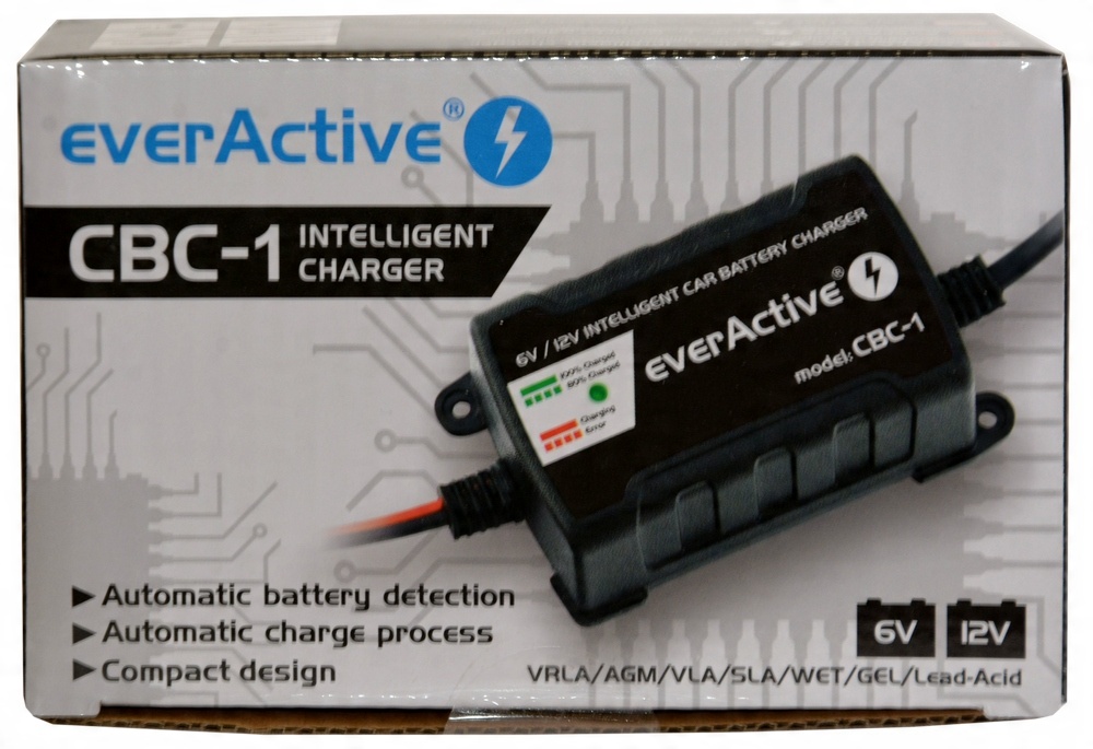 

Everactive CBC-1 6V/12V - 1A ładowarka Agm Gel wet