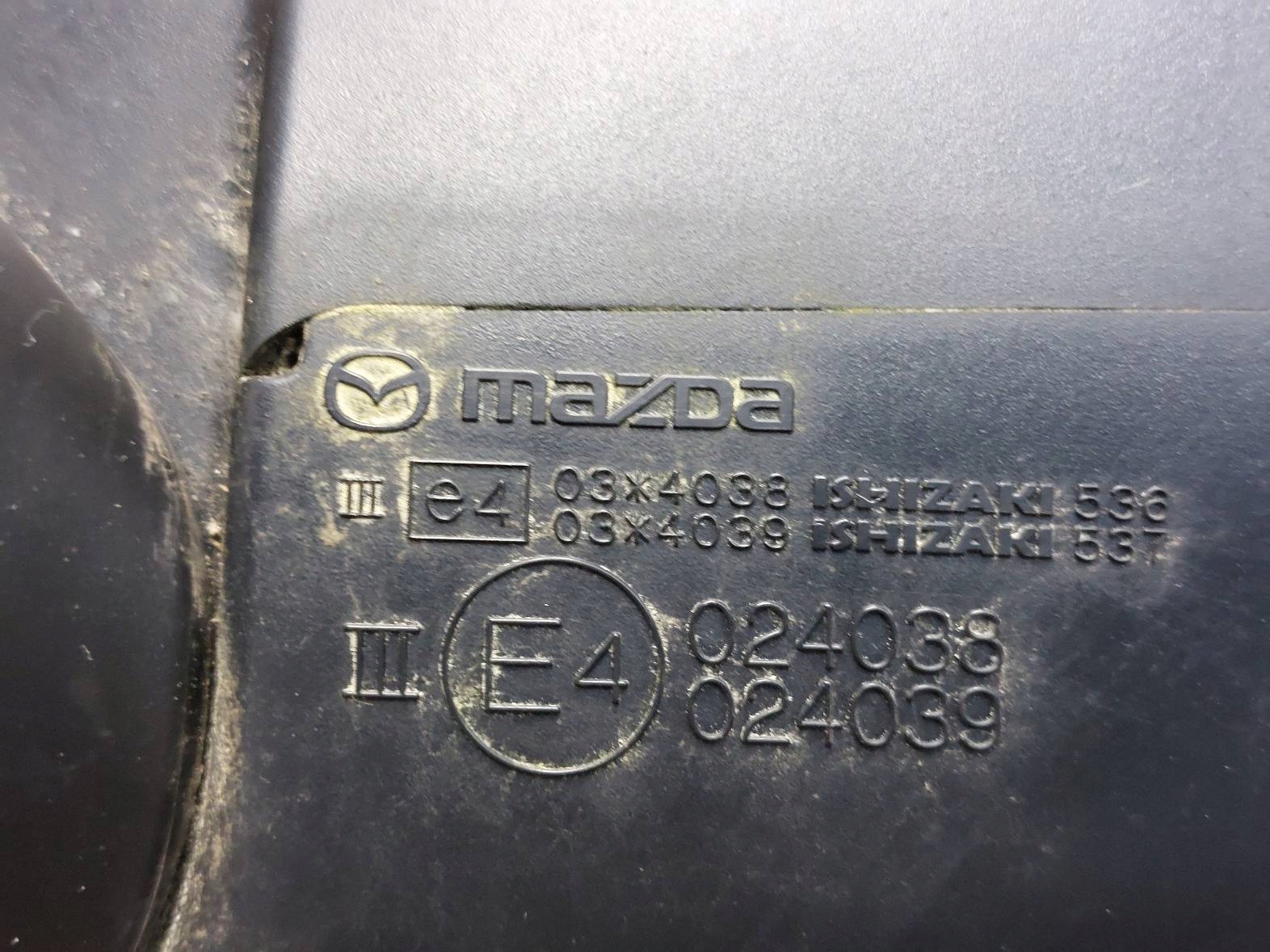 mirror right electrics MAZDA 6 III A4D 8 PIN UK