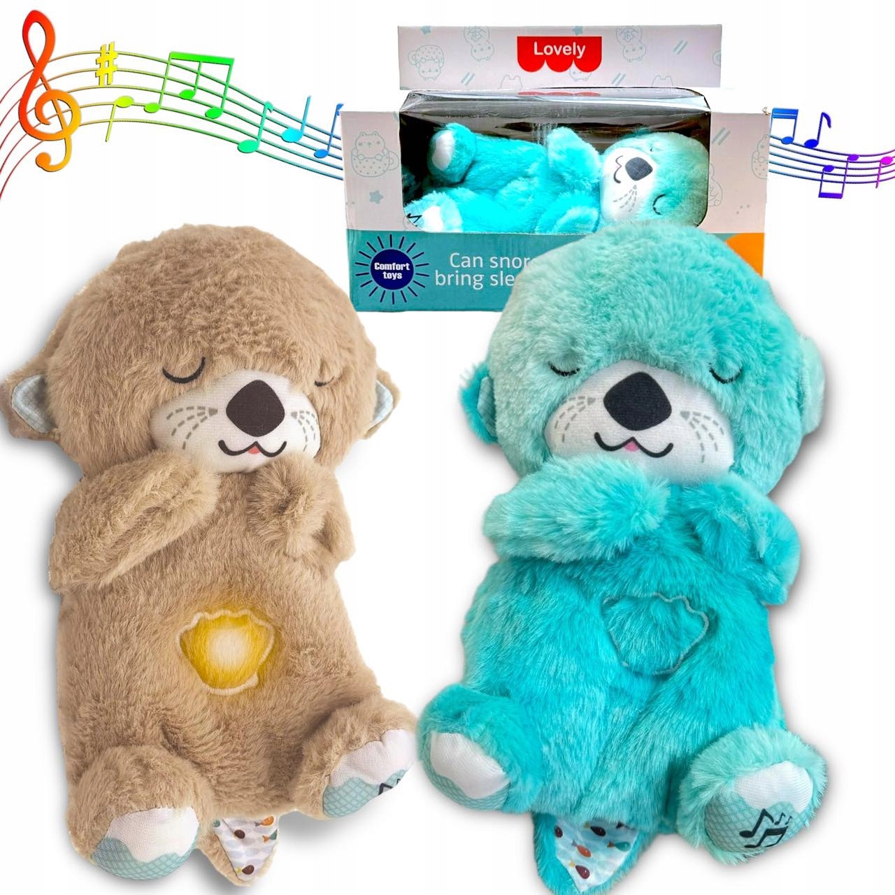 PRZYTULANKA MASKOTKA WYDRA POZYTYWKA USPOKAJACZ SZUMIŚ ODDYCHAJĄCA WYDRA