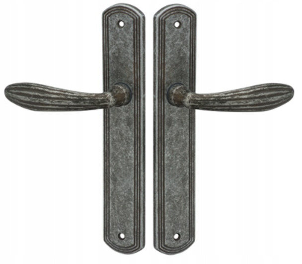 Kľučka na štítku Tupai 1911-47 bez otvoru, starožitné striebro