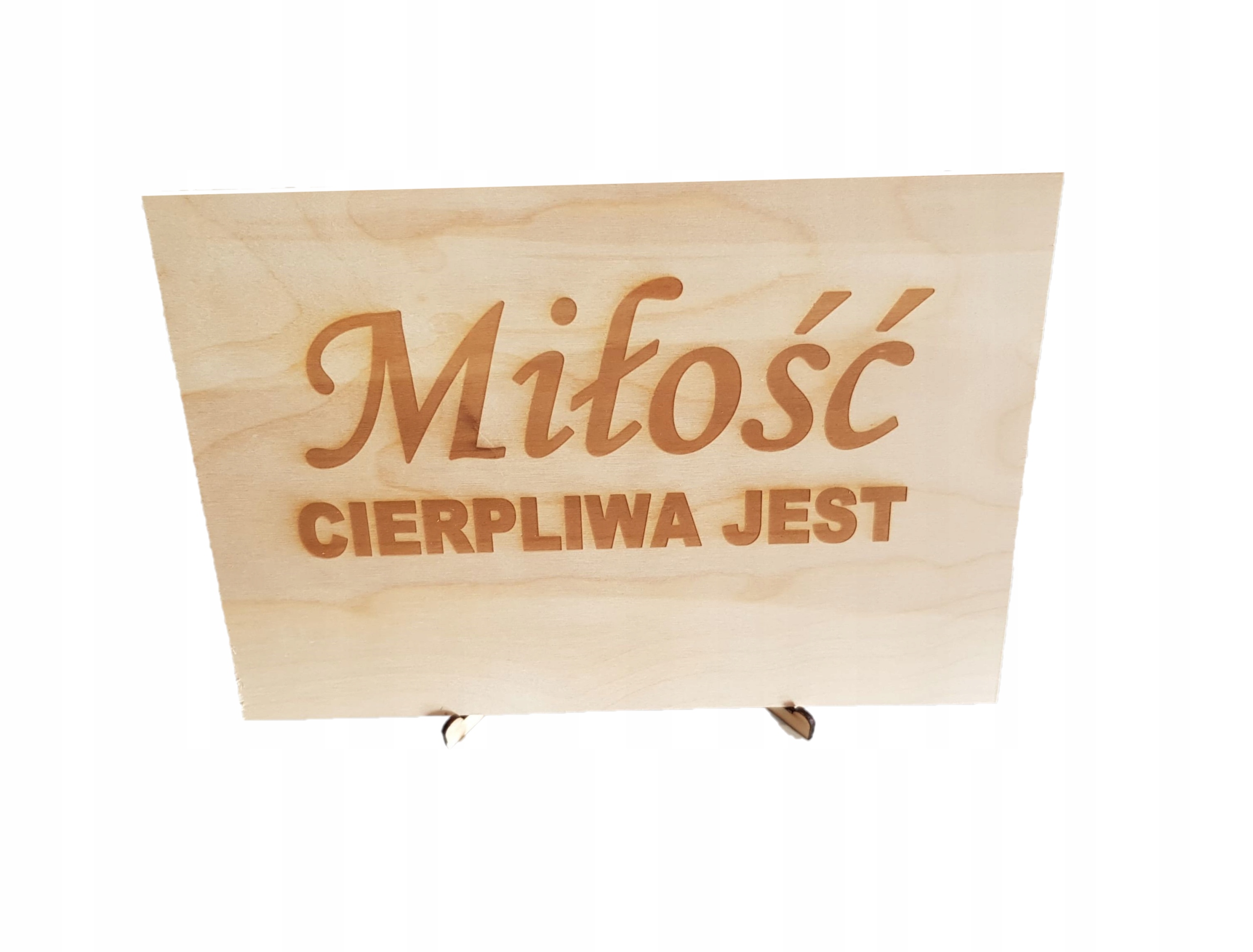 TABLICZKI HYMN O MIŁOŚCI 20X30CM 16 SZTUK DREWNO Marka inna