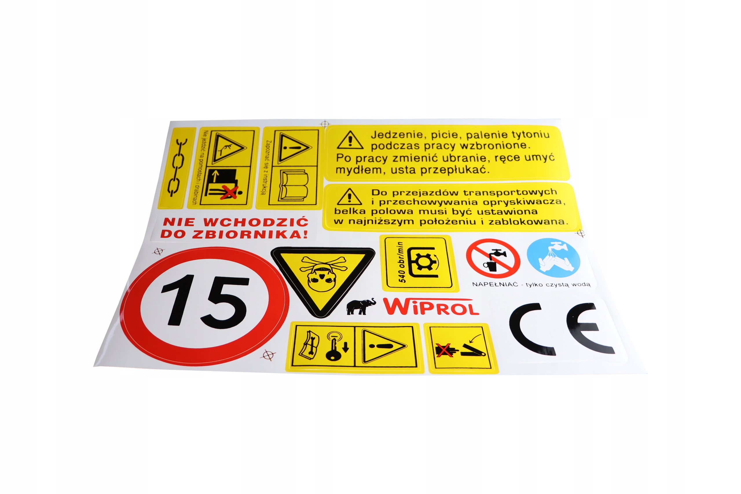

Etykieta samoprzylepna -komplet- Na Opryskiwacz