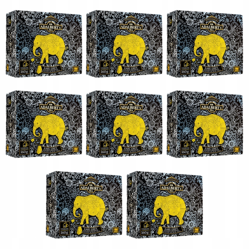 Adalberts' Čaj černý Earl Grey Golden Premium sáčky 80 x 2 g X8