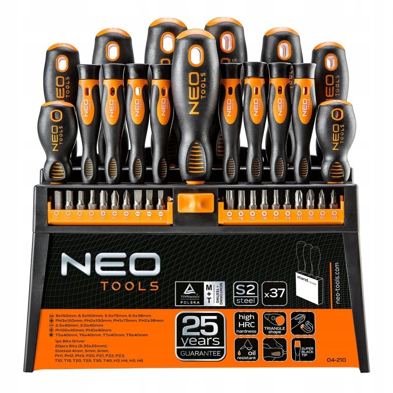 

Wkrętaki Końcówki Bity Zestaw Neo Tools Śrubokręty