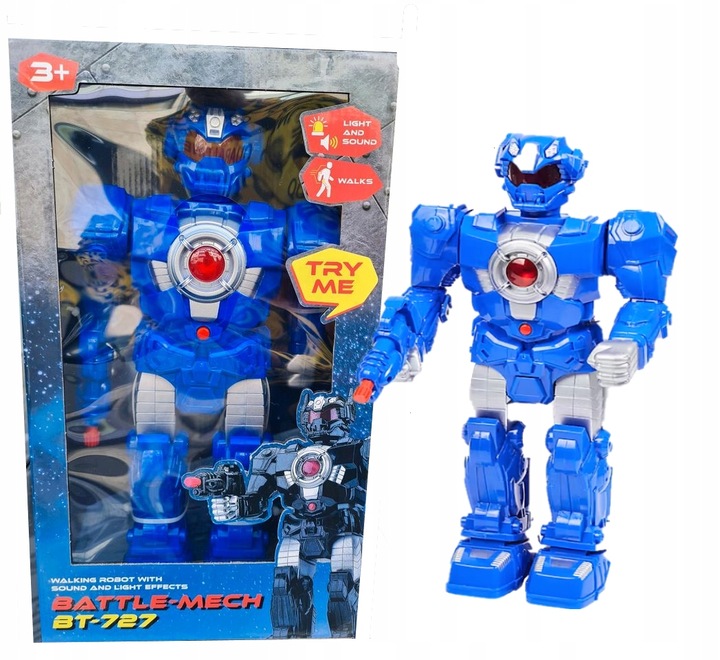 Duży Robot INTERAKTYWNY BATTLE-MECH ŚWIECĄCY PREZENT DZIECKO Zabawka