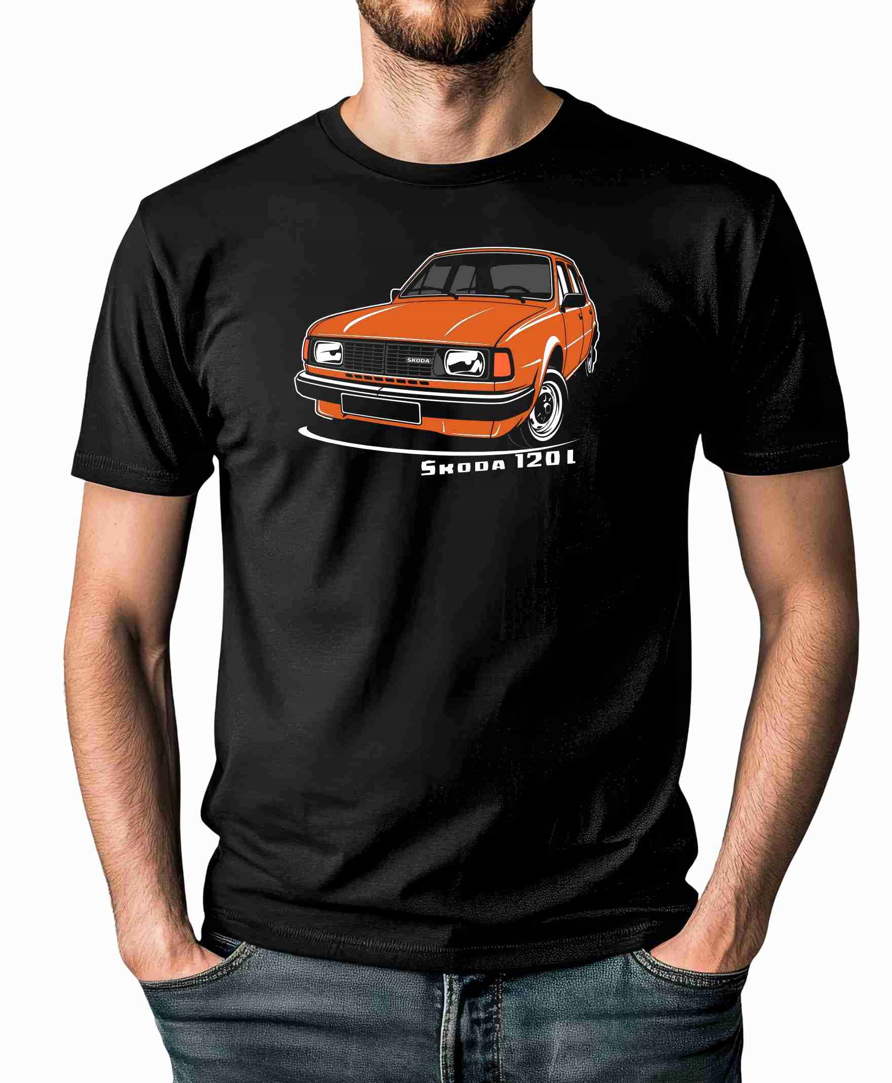 Koszulka z nadrukiem T-shirt inspirowany kultową skoda 120L