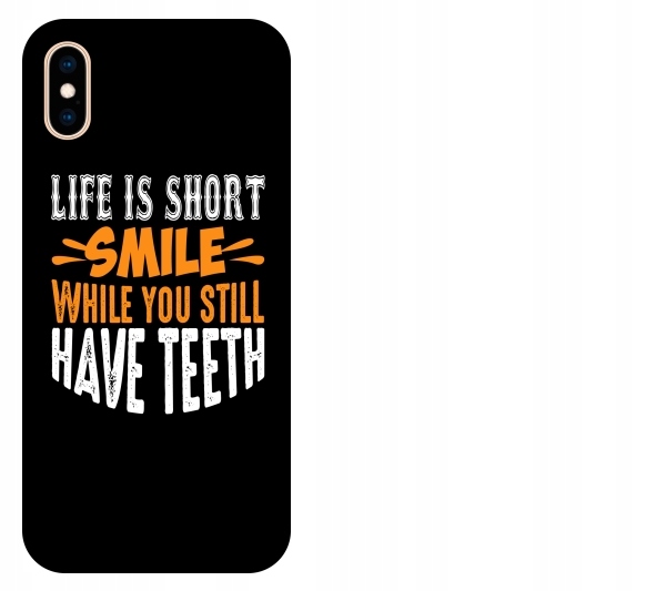 

Etui pokrowiec iPhone Xs Max Life is short