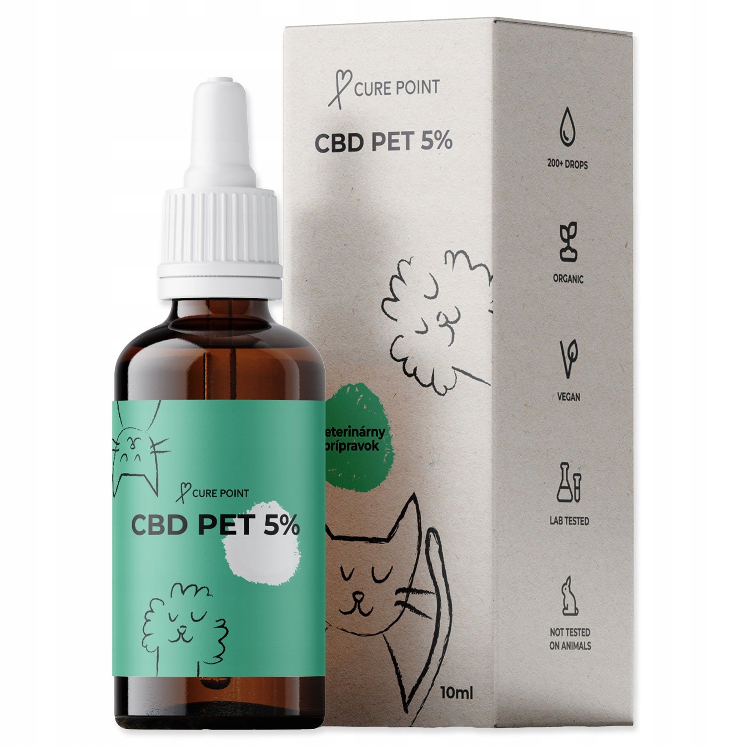Levně Olej Cbd Pet 5% 10ml