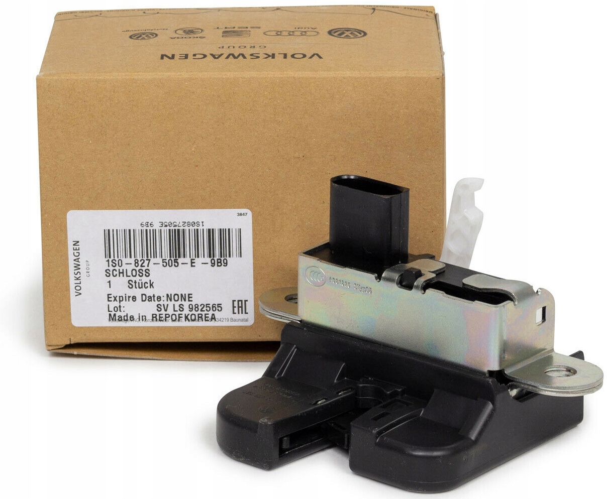 1S0827505E9B9 - ЗАМОК КРЫШКИ БАГАЖНИКА VW UP E-UP ОРИГИНАЛ