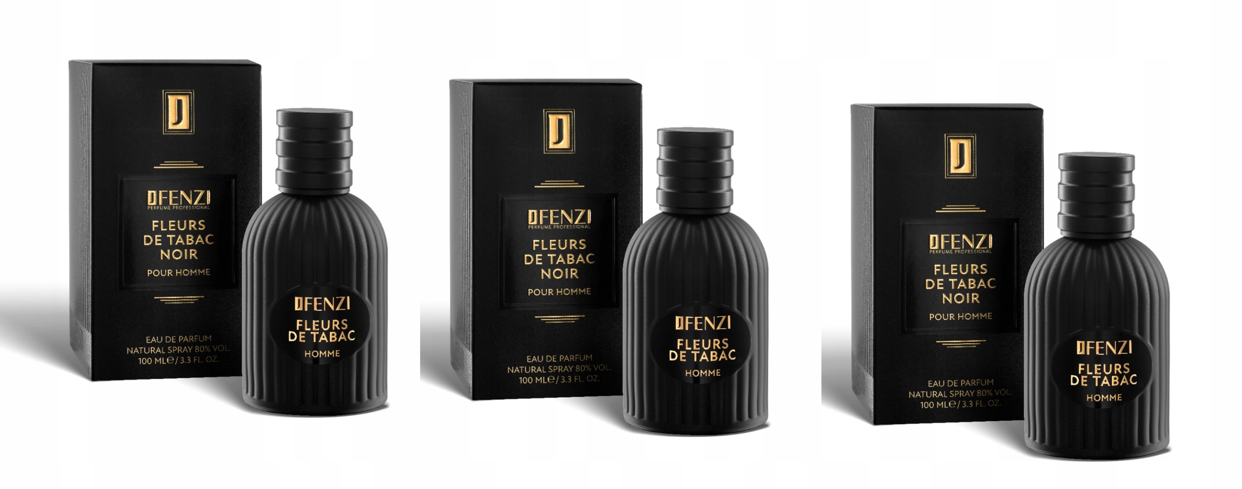 JFenzi Fleurs De Tabac Noir 3x100ml eau da parfum