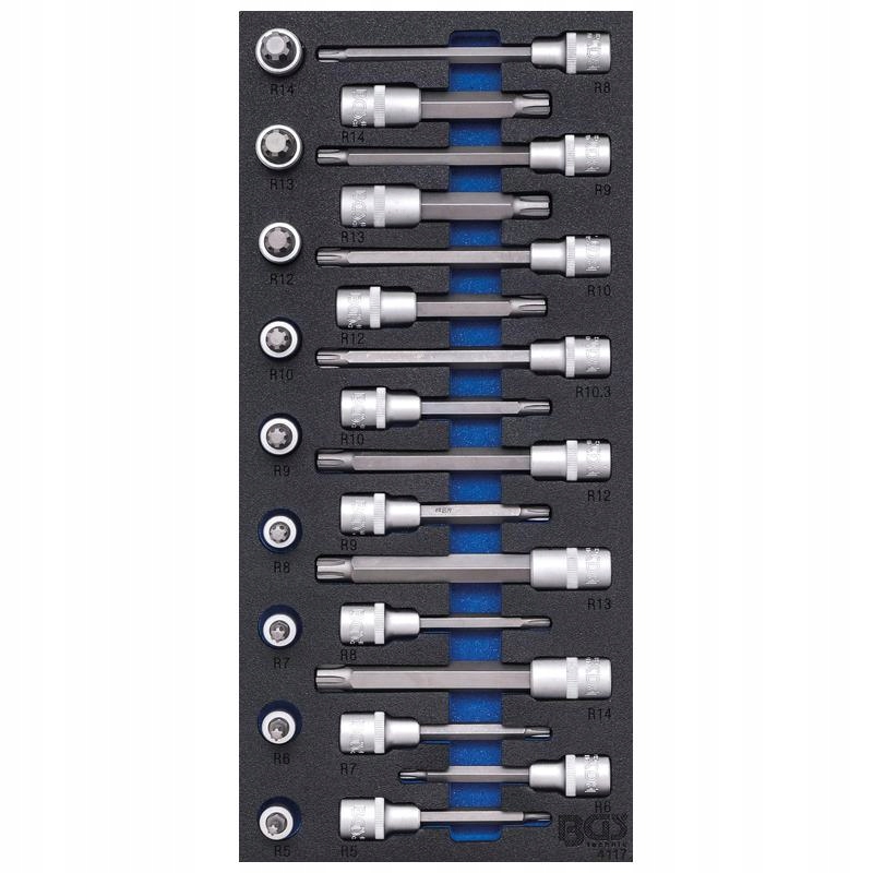 Vložka do zásuvky 1/3 nástavce na bity klinový profil pro Ribe 25 ks Bgs