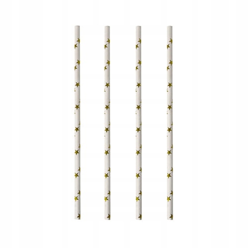 

Słomki papierowe w gwiazdki 6 mm 100 szt.