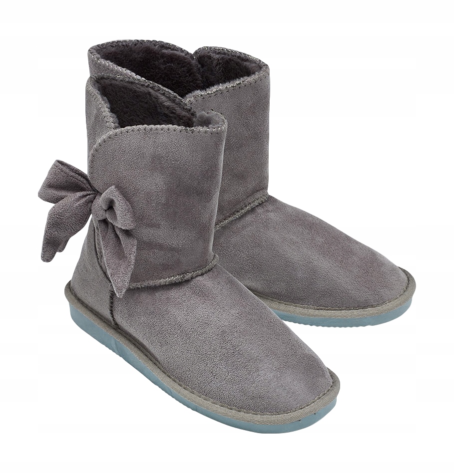 

Ocieplane Buty Damskie botki eskimoski szare*37