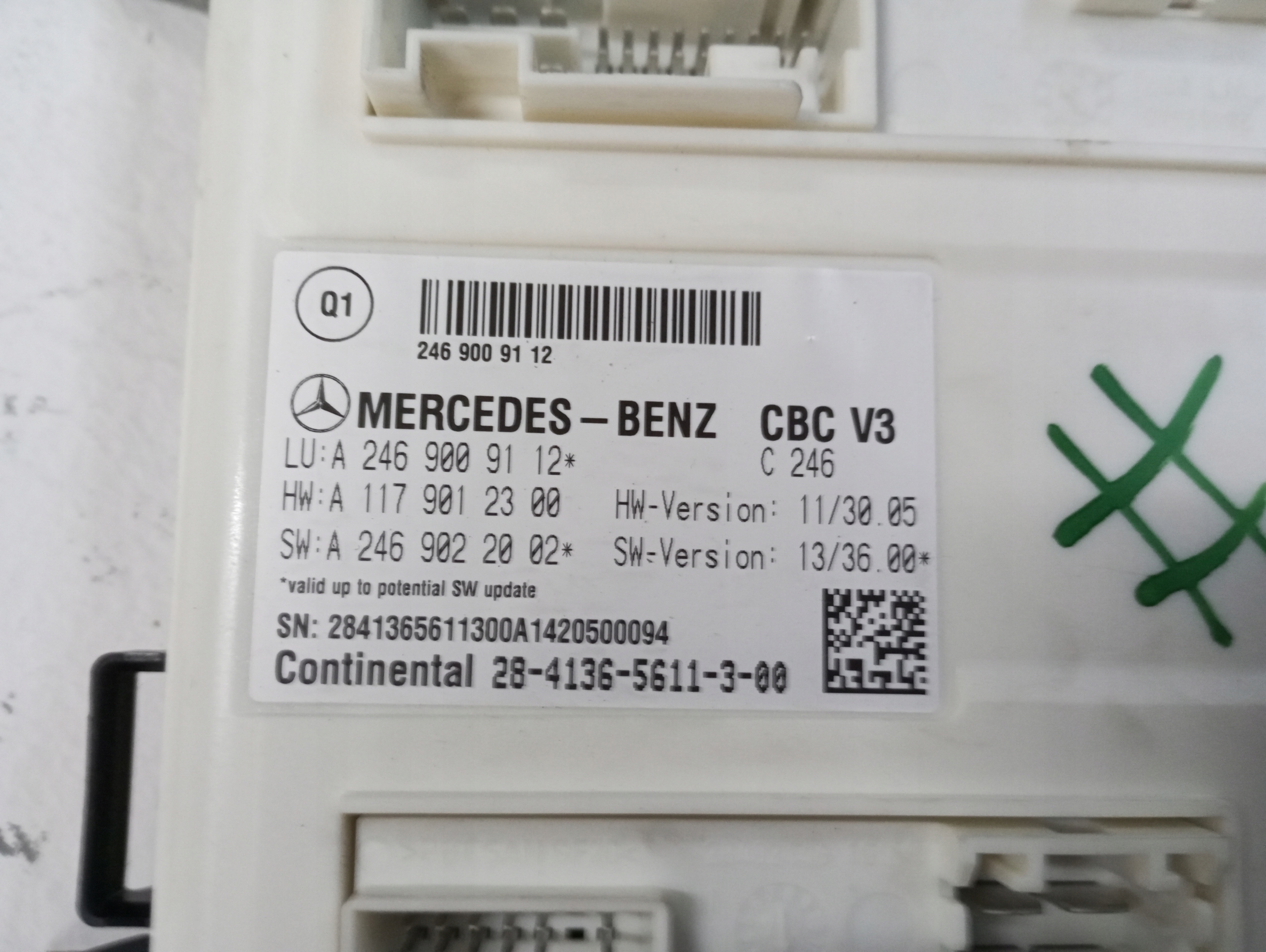module control unit KOMFORTU MERCEDES B-KLASA 246 A2469009112