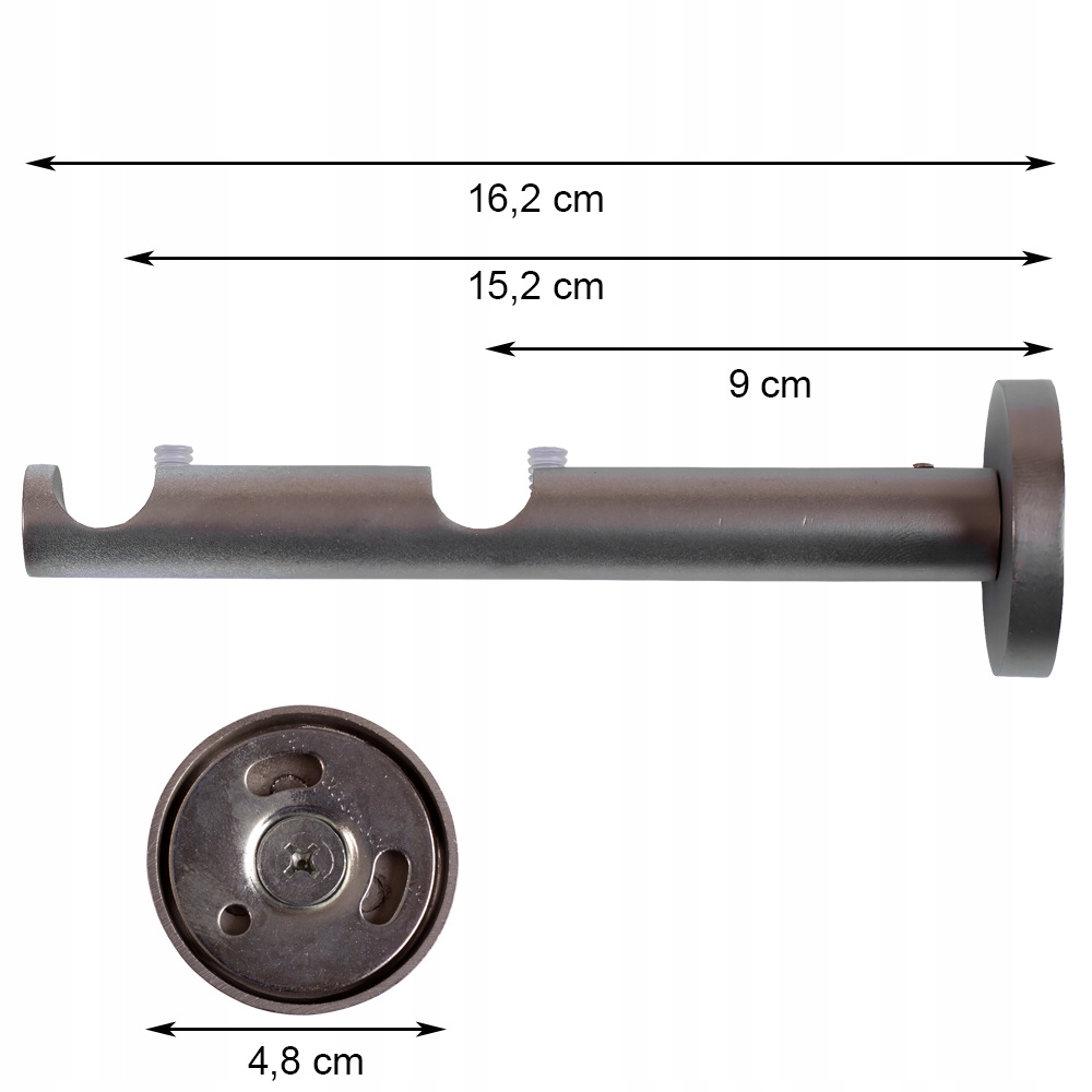 WSPORNIK PODWÓJNY 16 +16 mm KARNISZ KARNISZE METAL Marka Lazur