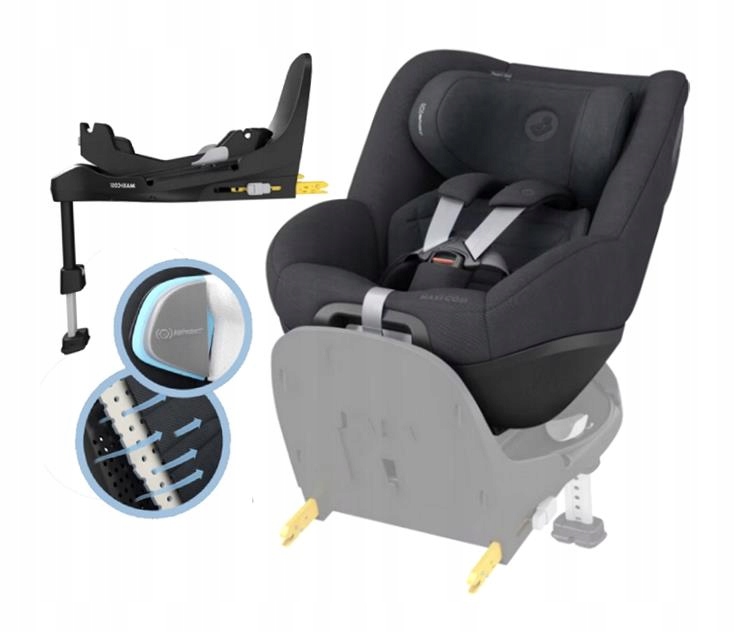 MC FOTELIK SAMOCHODOWY PEARL 360 PRO DLA DZIECKA + BAZA FAMILYFIX 360 PRO