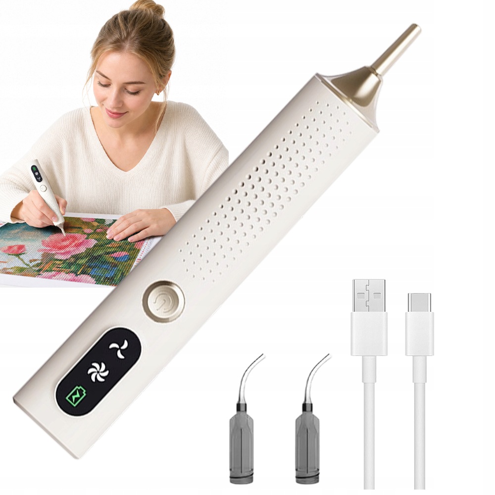 Vakuová Tužka Na Diamantovou Mozaiku Usb-c 500 Mah