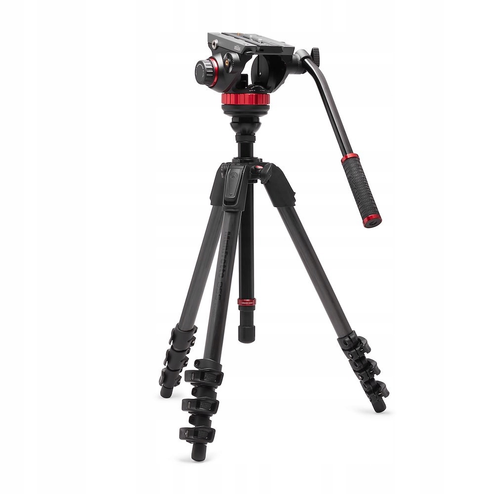 Stativ Manfrotto 055 Video Carbon s hlavou 502AH