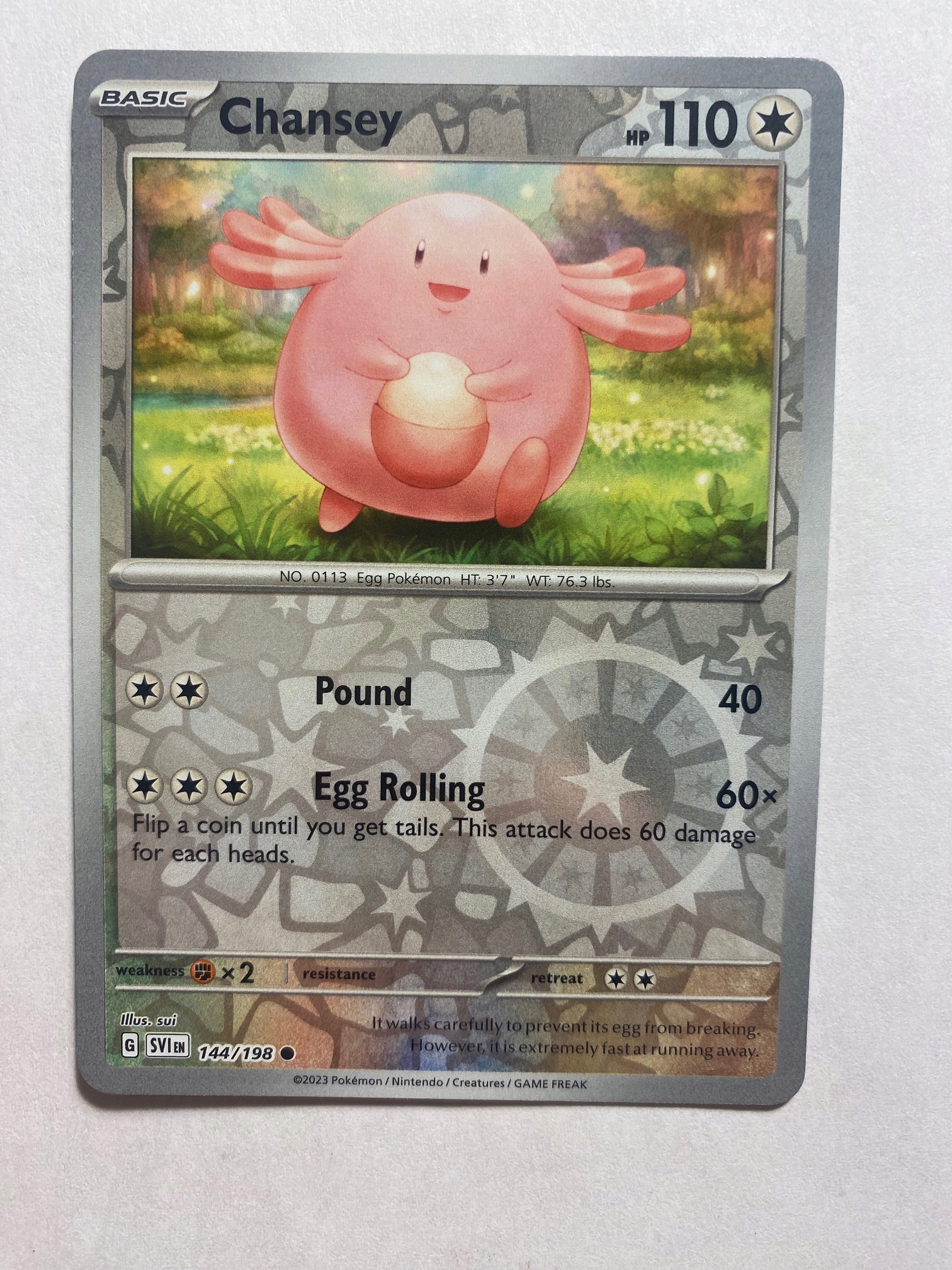 Scarlet & Violet reverse 144/198 Chansey