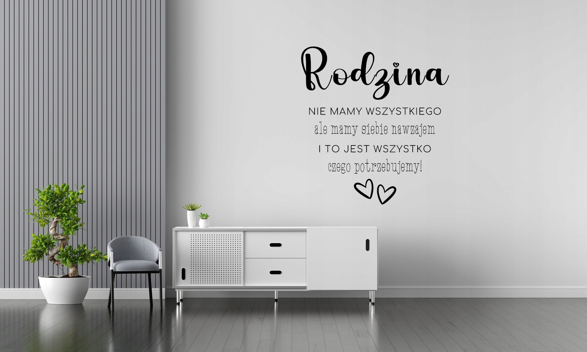 NAKLEJKA NA ŚCIANĘ NAPIS CYTAT RODZINA | W15 Kod producenta NŚ15