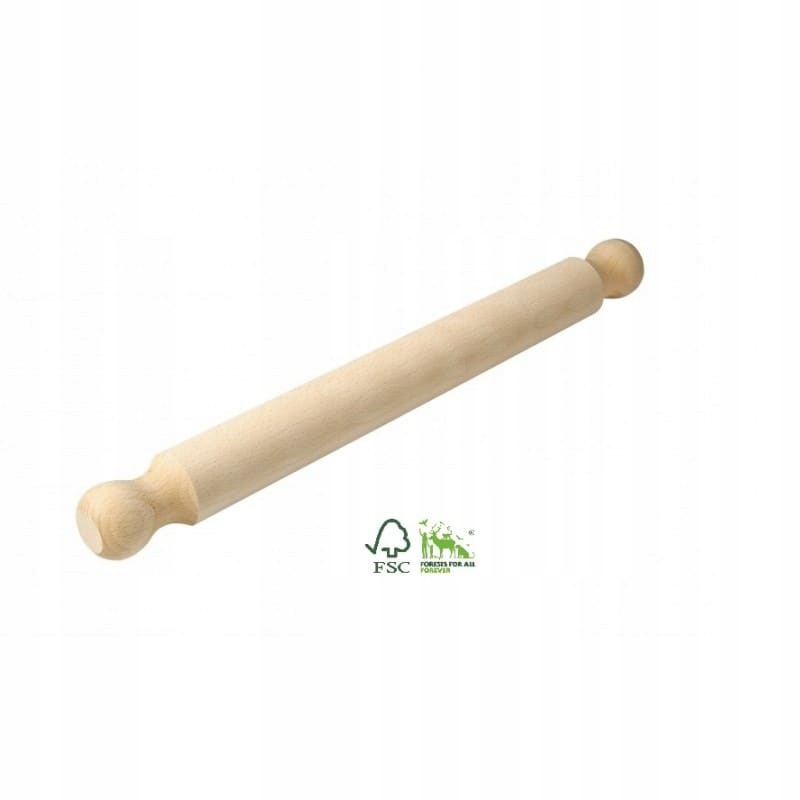 

Wałek Do Pizzy 40 cm Drewniany certyfikat Fsc