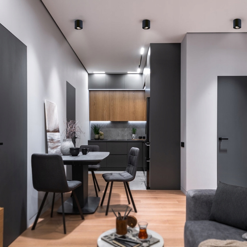 OPRAWA NATYNKOWA HALOGENOWA TUBA LED GU10 RUCHOMA Materiał dominujący aluminium