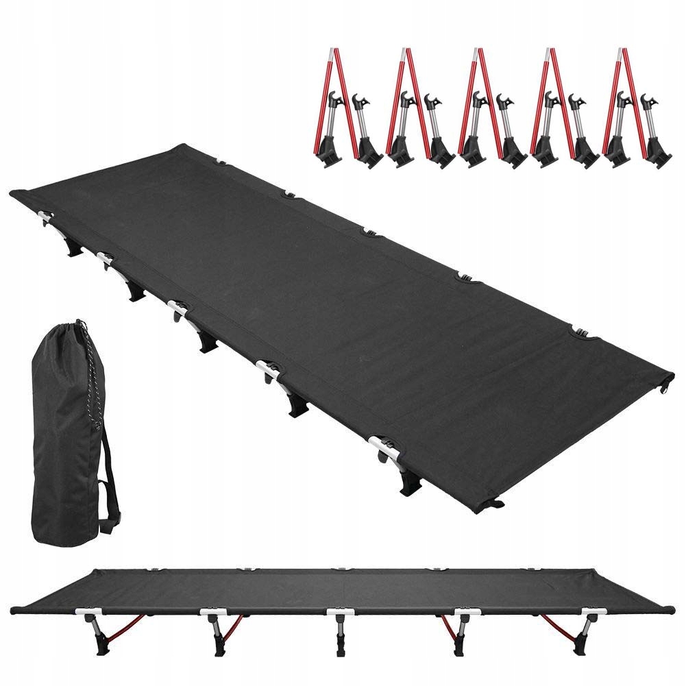 Łóżko Polowe Kempingowe Turystyczne Składane Przenośny 190x66x14.5cm