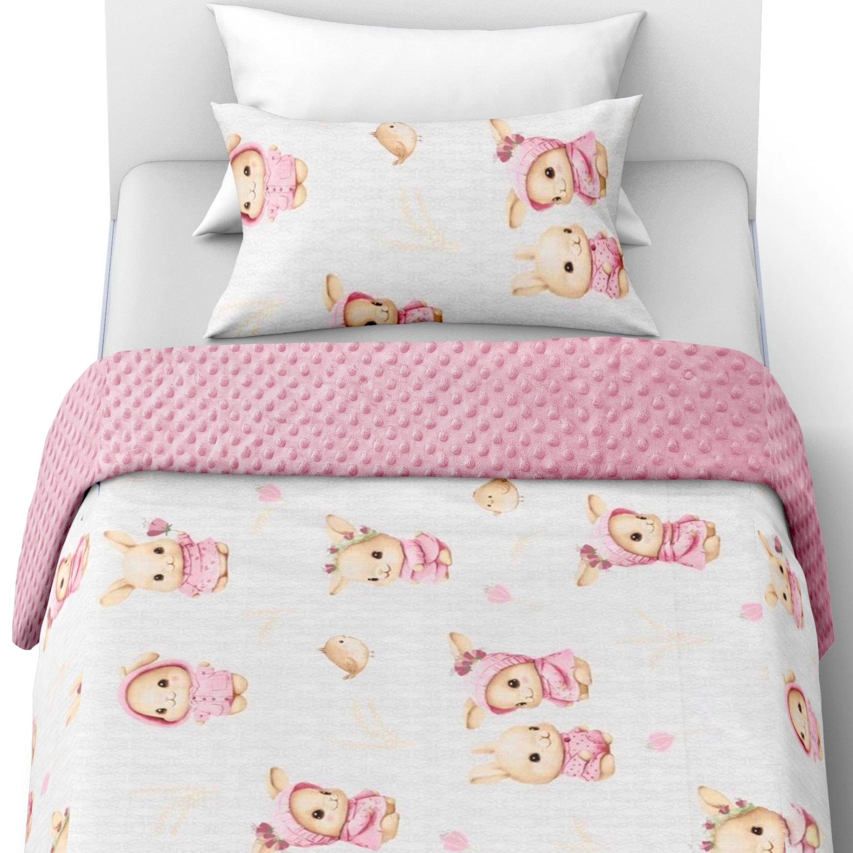 Izolované Povlečení 160x200+1x40x60 Minky Fleece Bavlna Měkké Teplé Zimní