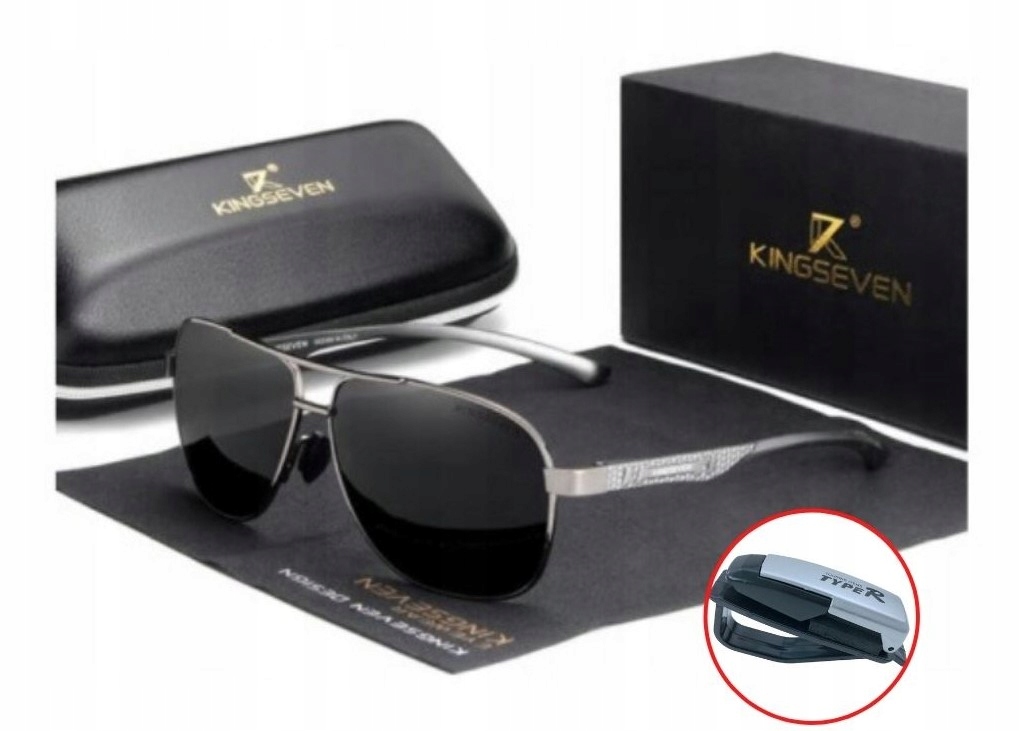 

Kingseven okulary przeciwsłoneczne +uchwyt do auta