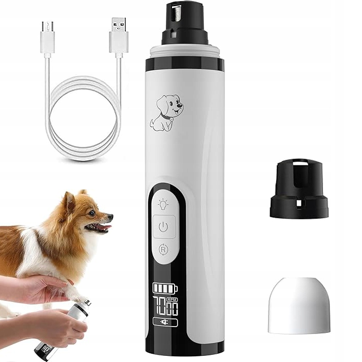 Levně Elektrický Pilník Na Drápky Pro Psy, Stříhač Drápků, Nabíjecí Pilník Na Zvířata