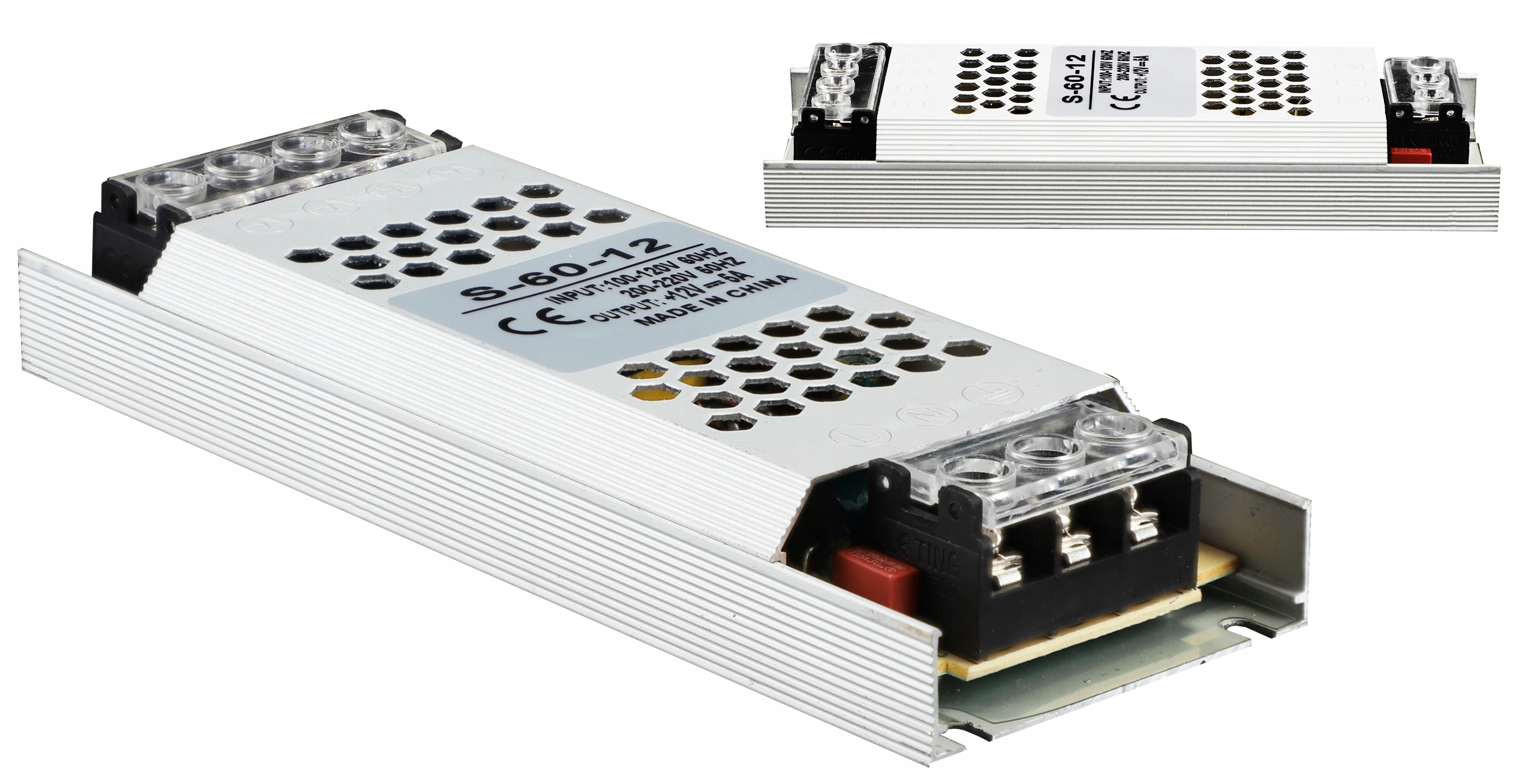 

Zasilacz montażowy 12V 60W do taśm Led Slim