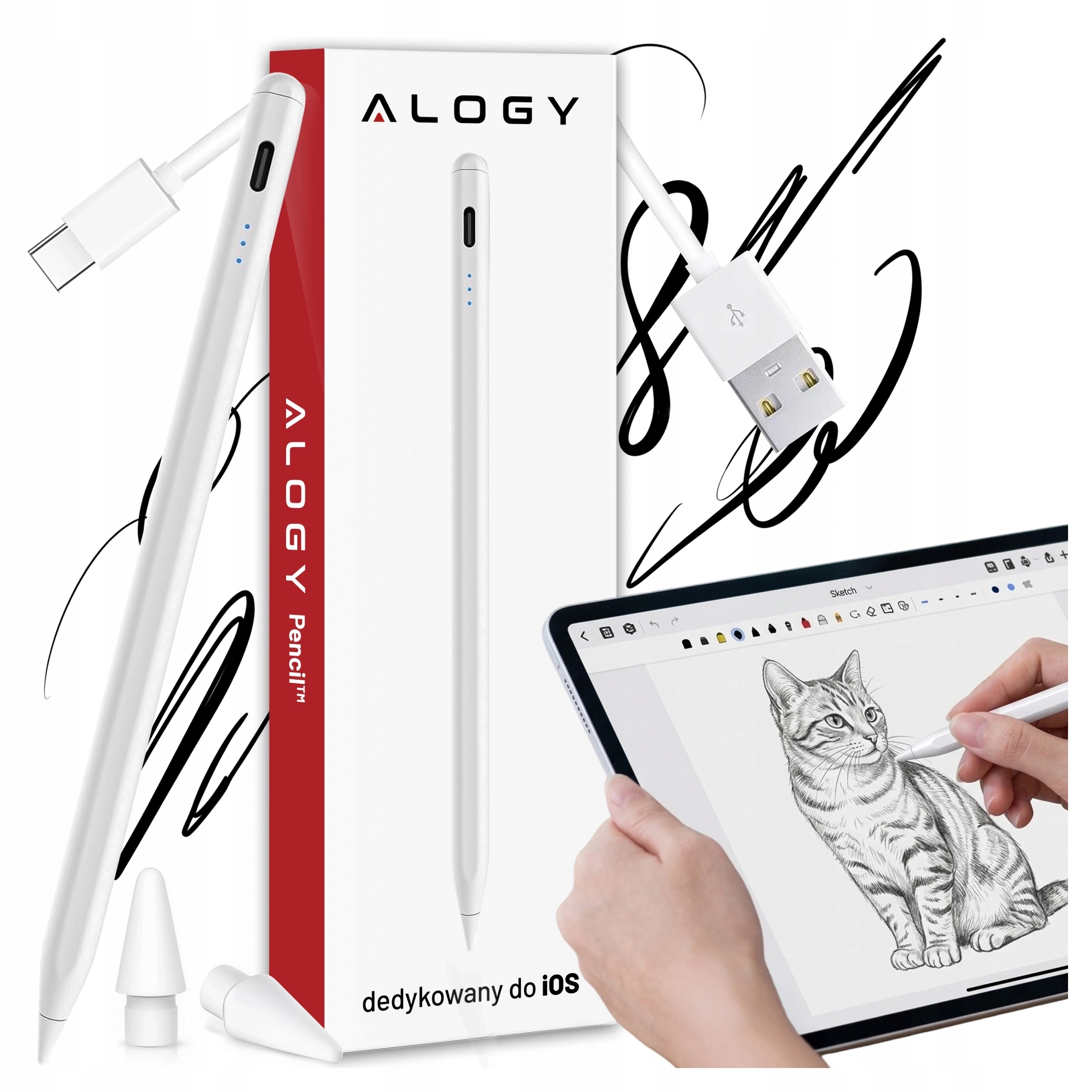 Dotykové Pero Pro Tablet Aktivní Stylus Pencil Pro Apple Ipad Magnetický Usb-c