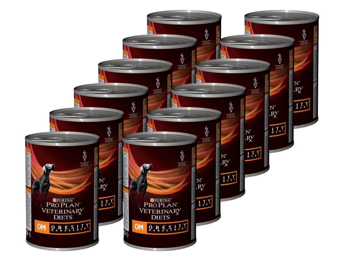 Levně Purina Pro Plan Veterinary Diets Om Obesity Management plechovka 12x 400g