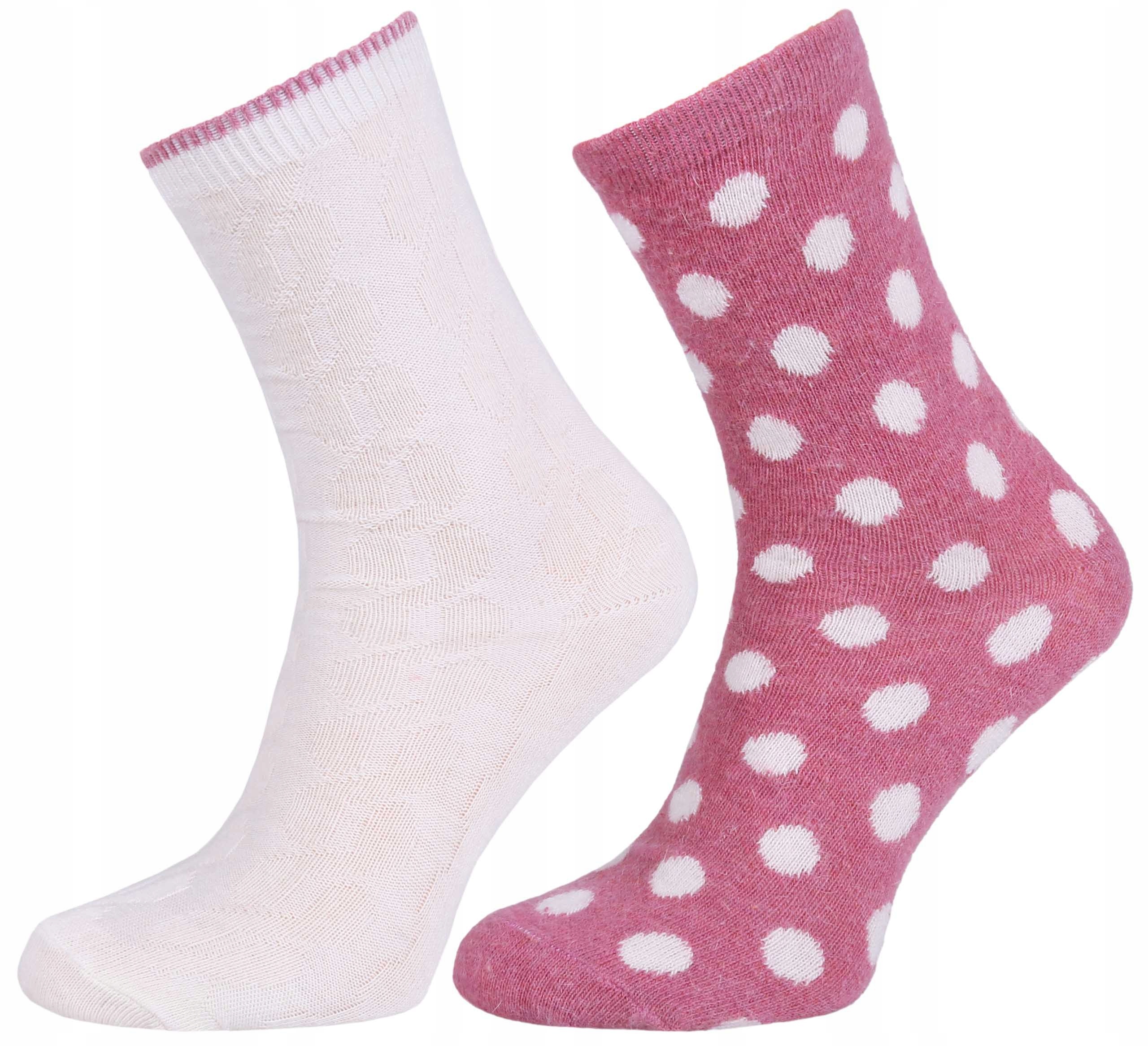 

2 pary skarpetek z angorą