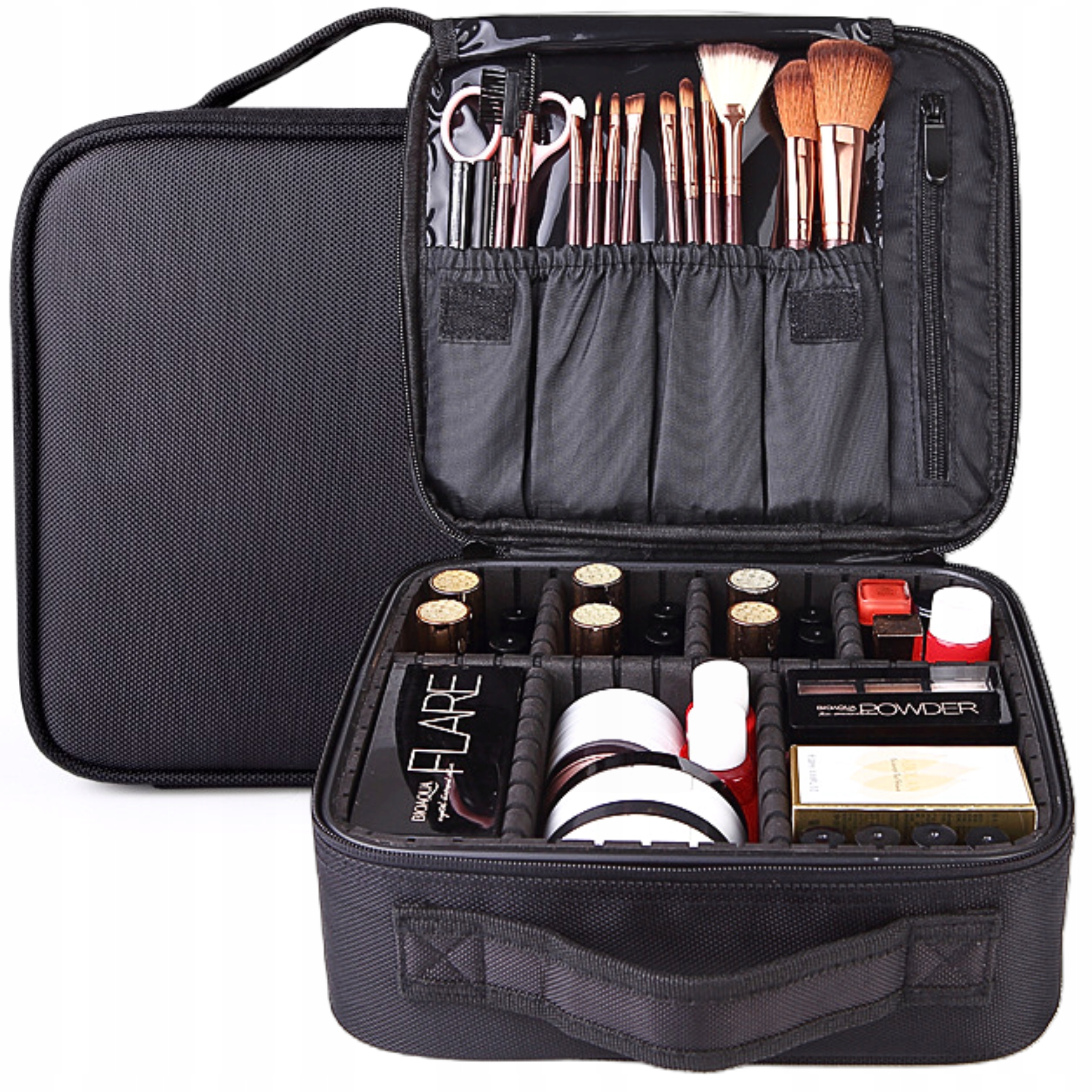 Kosmetyczka Podróżna Kuferek Kufer na Kosmetyki Damska Walizka Torba Duża