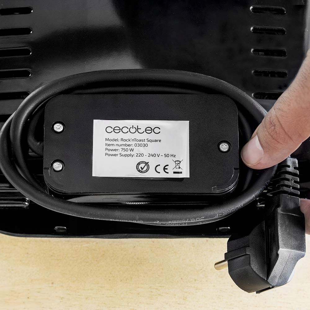 CECOTEC Opiekacz Do Kanapek Z Powłoką Nieprzywierającą 750W 2 Kanapki — miniatura 9