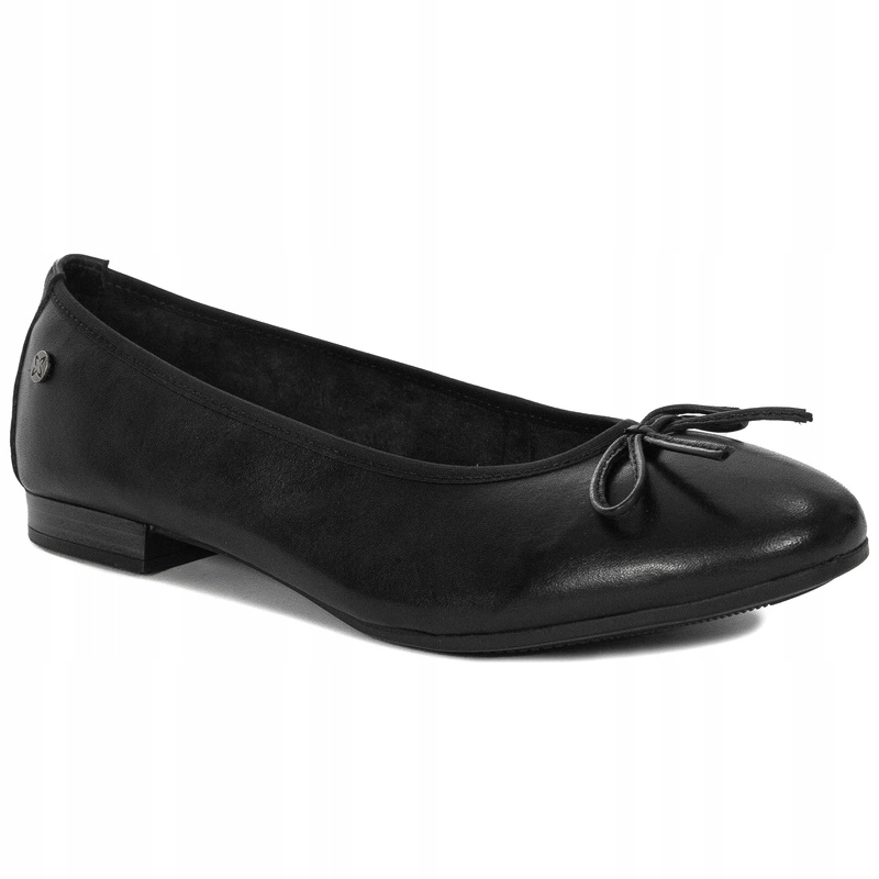 Maciejka P6800-01 Baleríny Dámské Kožené Polobotky Černé VEL.37