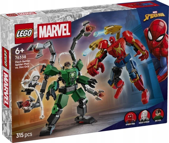 Lego Marvel Bitva robotů: Spider-Man vs. Doc Ock 76338