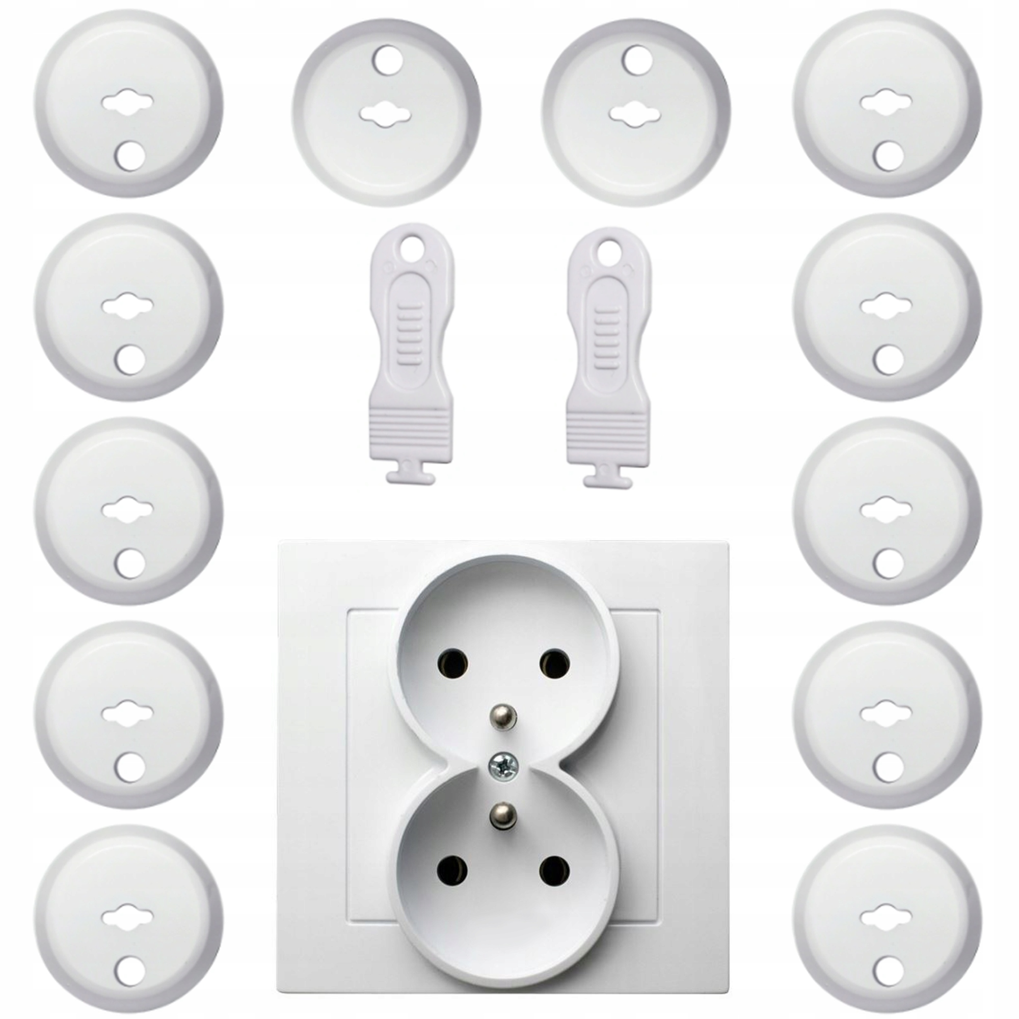 

12+2 Zabezpieczenia Kontaktów Gniazdek Zaślepki