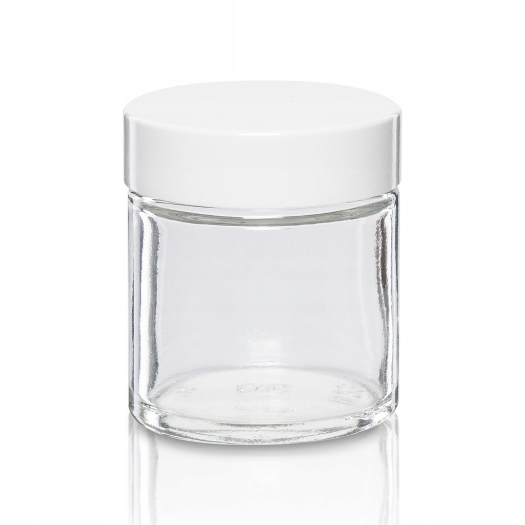 

Słoik szklany 30ml bezbarwny z nakrętką białą