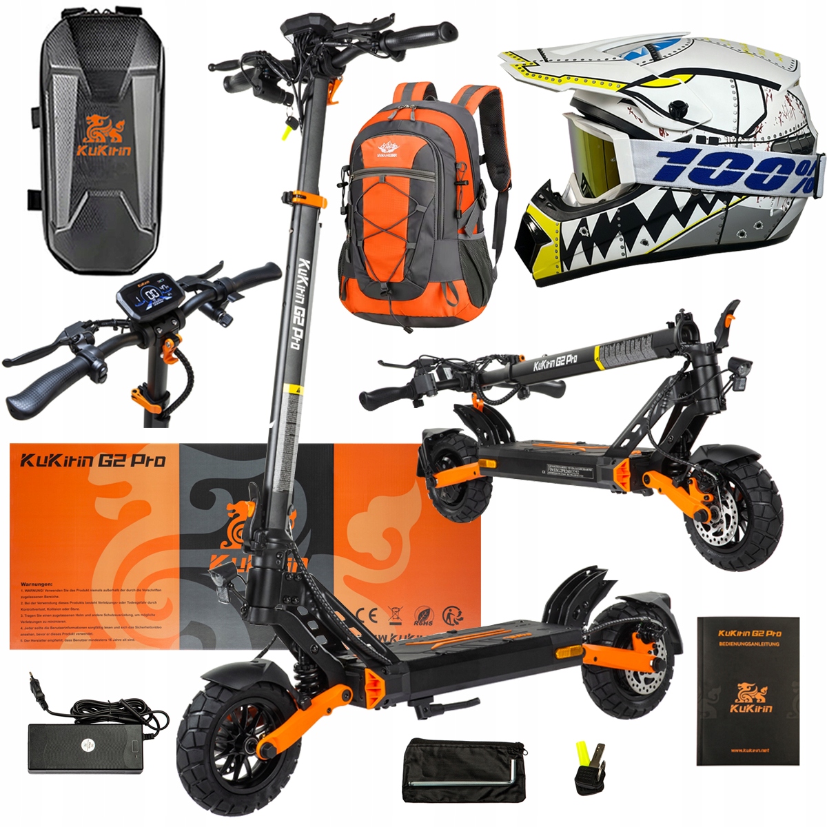 Pojazd Elektryczny KuKirin G2 Pro Abe 500w 48V 15.6AH 65KM 25KM/h +Dárek