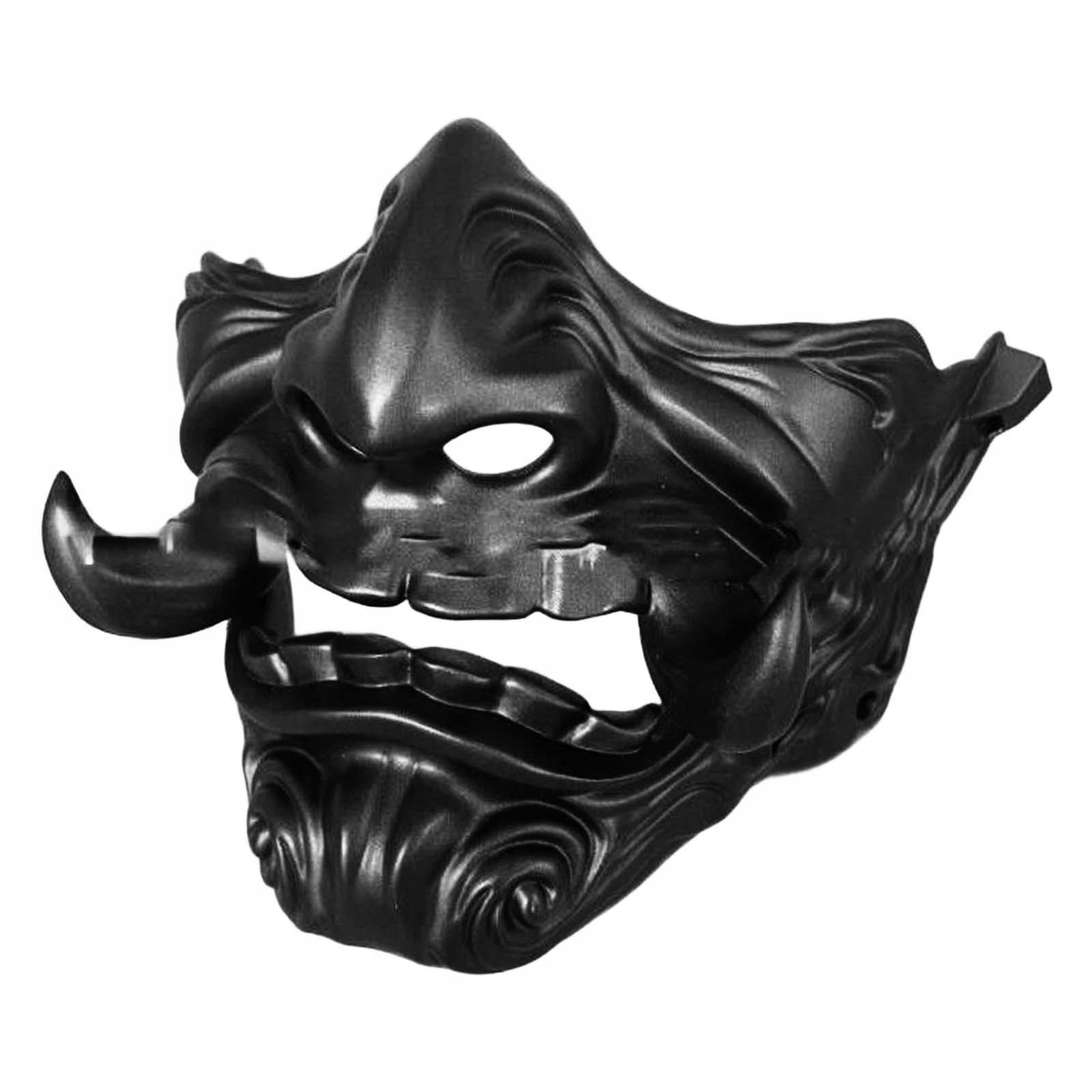 Samurai Mask Novinka 3D strašidelná maska na hlavu pre festivalový karnevalový kostým