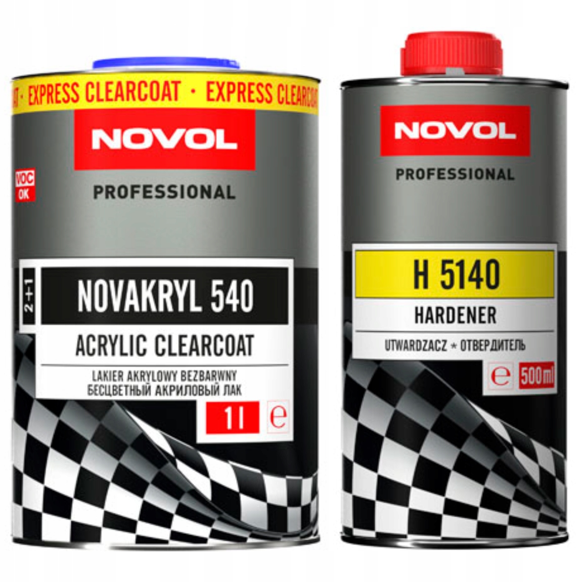 NOVOL NOVAKRYL 540 акриловый лак безб. 1л + Х5140