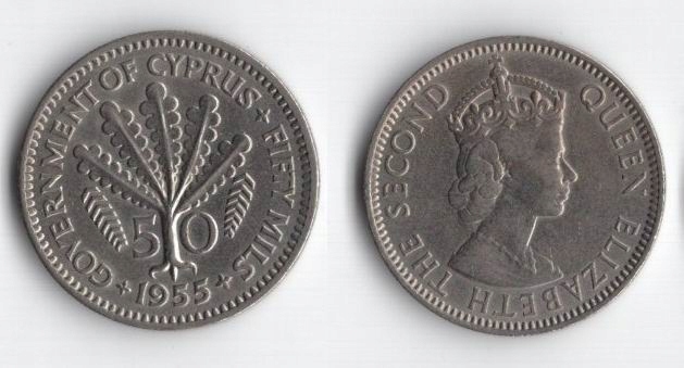 CYPR BRYTYJSKI 1955 50 MILS