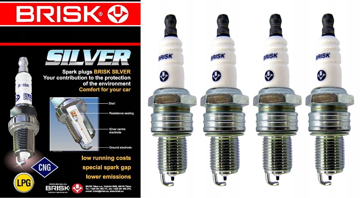 

4x Brisk Silver Świeca Zapłonowa Lpg Cng 1464