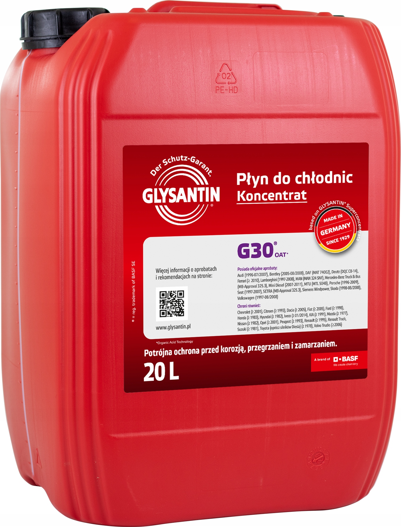 GLYSANTIN G30 Płyn do chłodnic - Koncentrat 20L