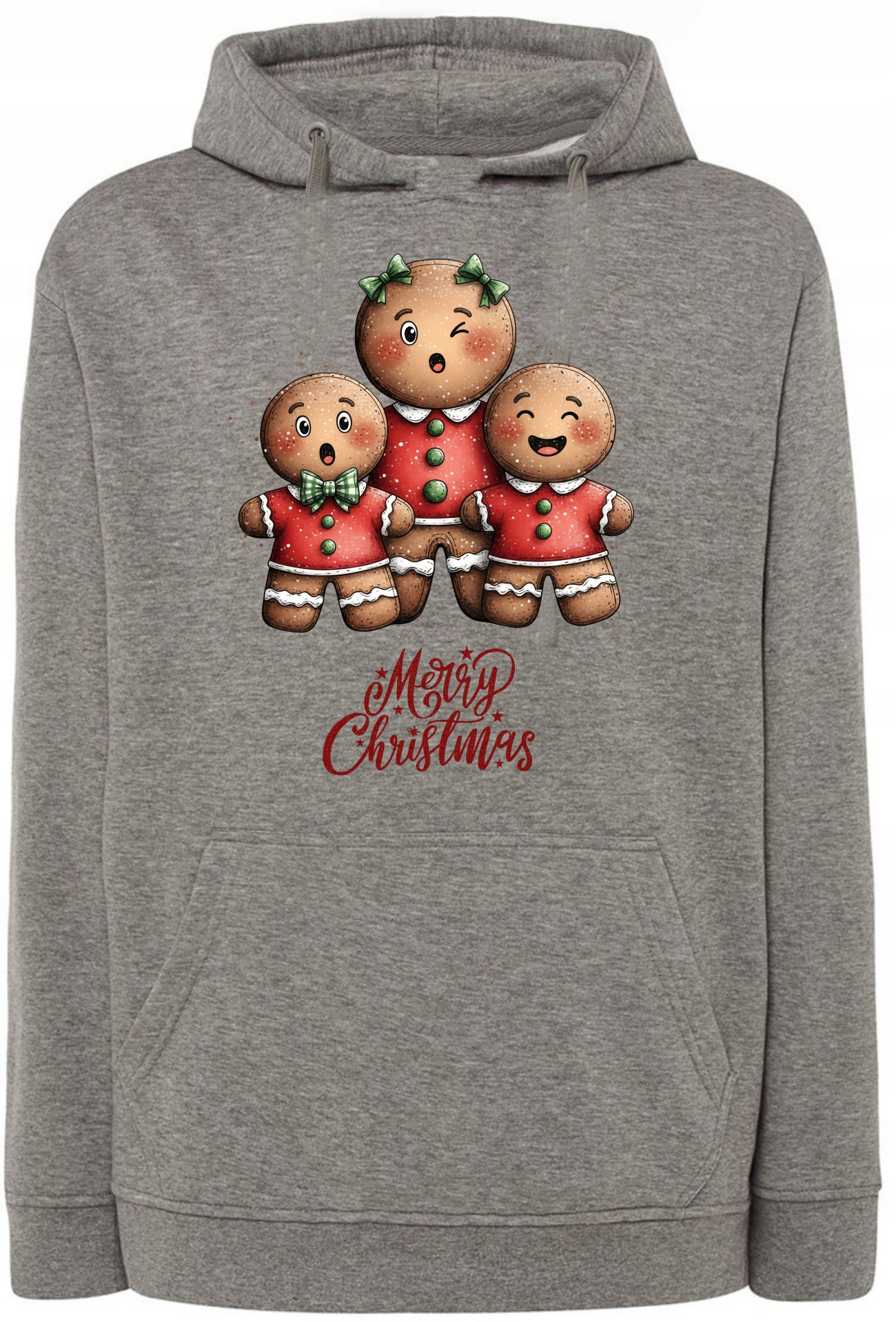 Mikina s kapucí Merry Christmas Rodina perníčků r.XS